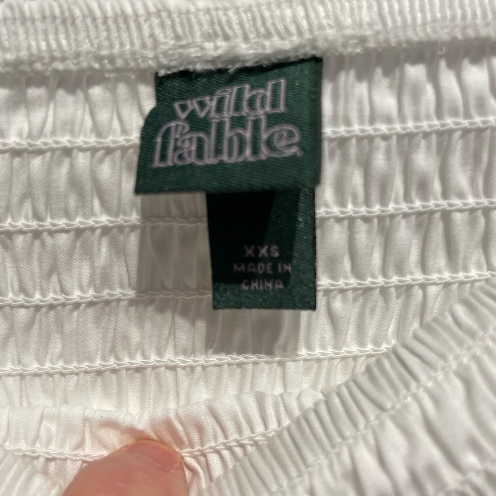 Wild Fable Women's Smocked Waist Maxi Skirt White Size XXS NWT - Picture 3 of 7